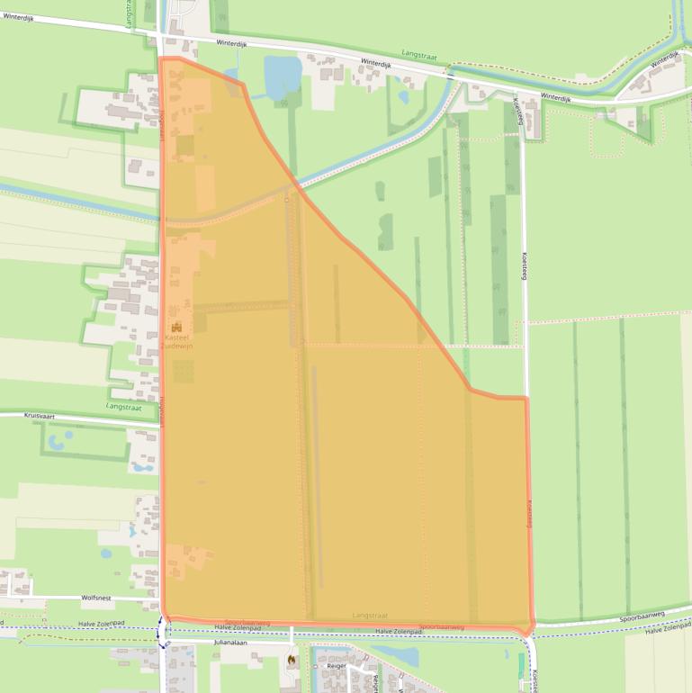 Kaart van postcodegebied 5161PN.