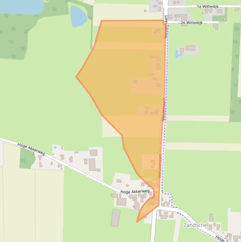 Kaart van postcodegebied 5161RK.