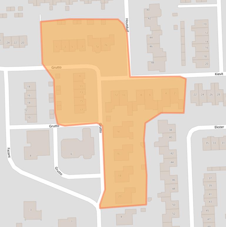Kaart van postcodegebied 5161SE.