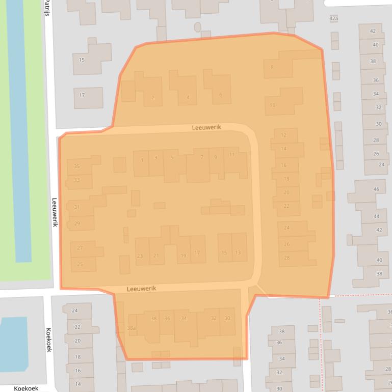 Kaart van postcodegebied 5161SH.