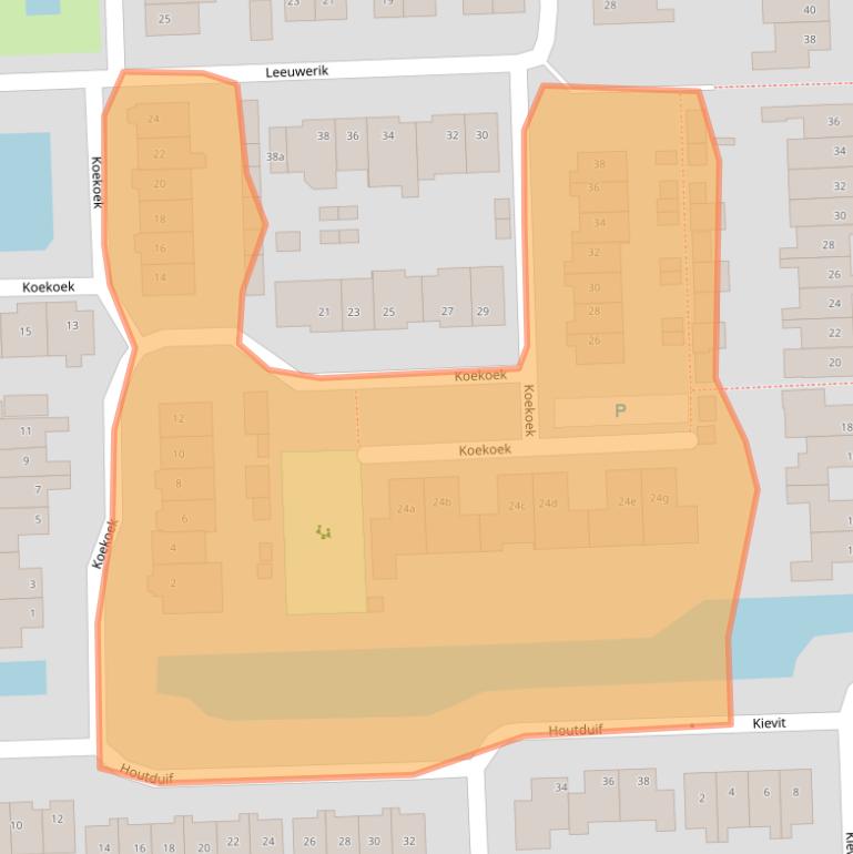 Kaart van postcodegebied 5161SK.