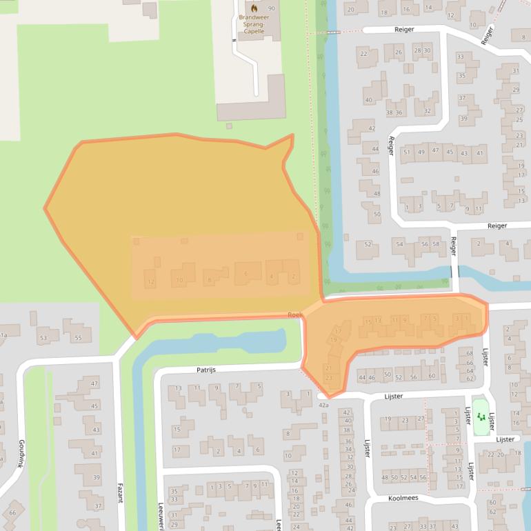Kaart van postcodegebied 5161SM.
