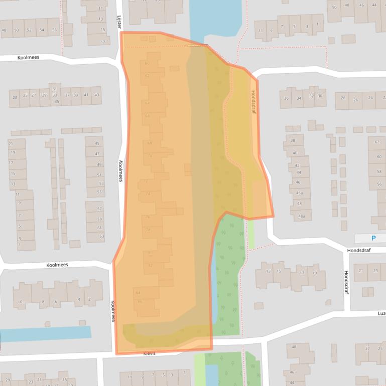 Kaart van postcodegebied 5161SV.
