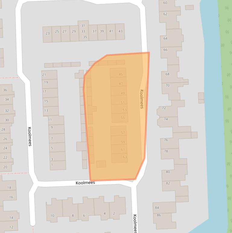 Kaart van postcodegebied 5161SX.
