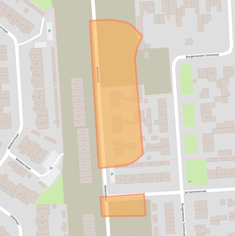 Kaart van postcodegebied 5161TM.