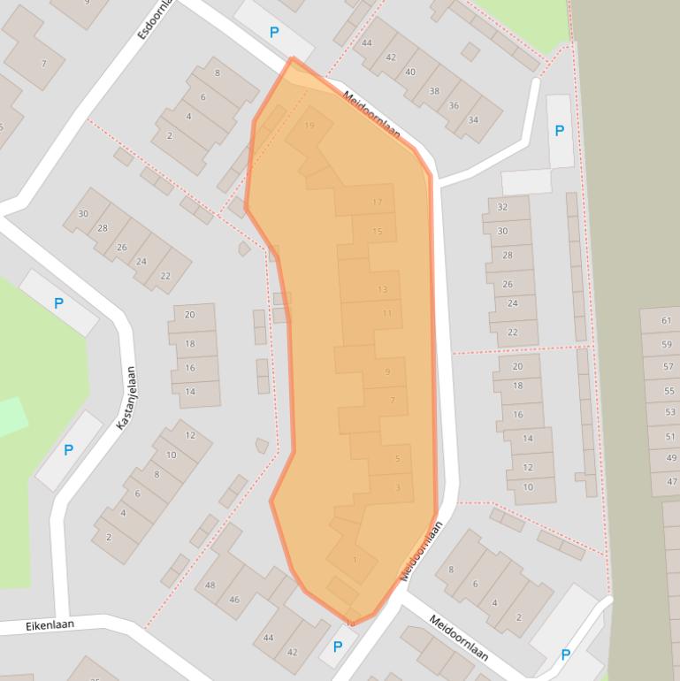 Kaart van postcodegebied 5161TS.