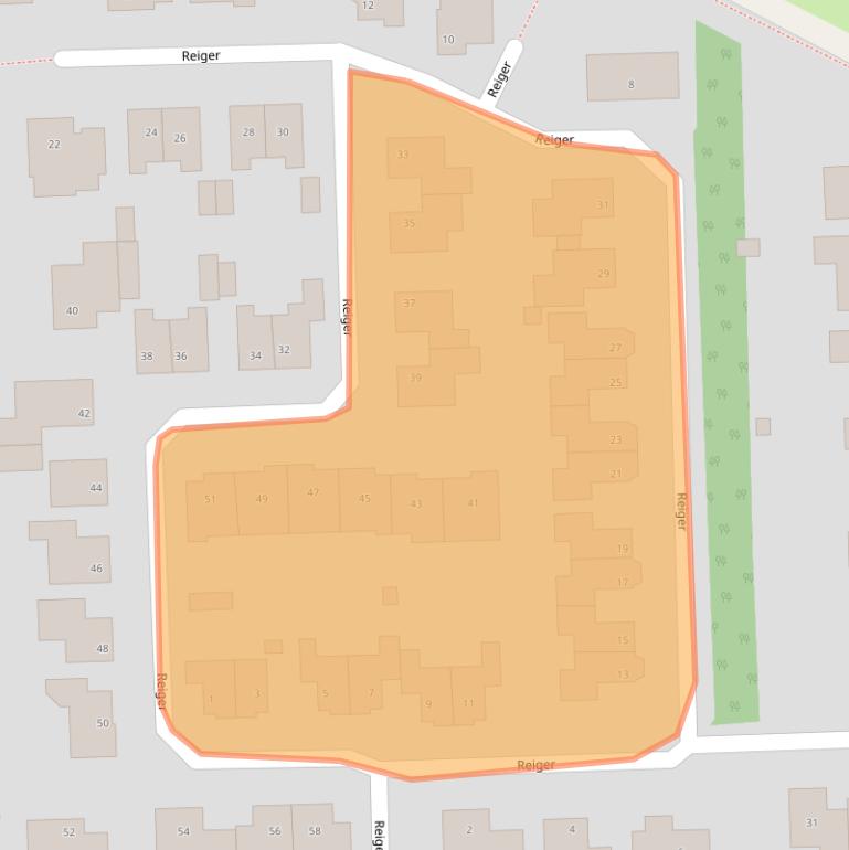 Kaart van postcodegebied 5161TX.