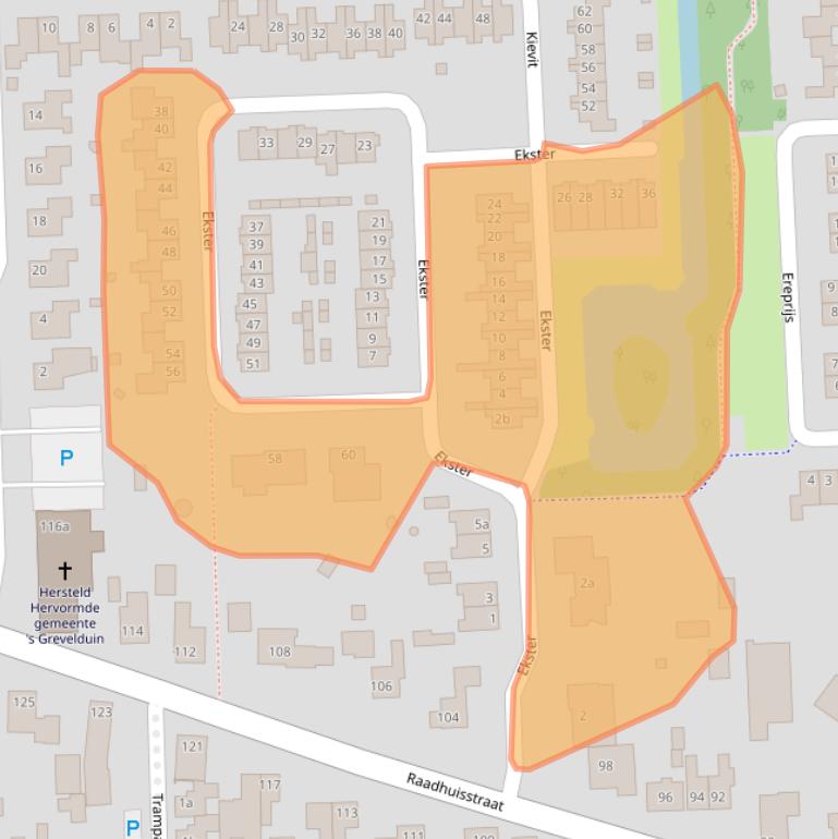 Kaart van postcodegebied 5161WR.