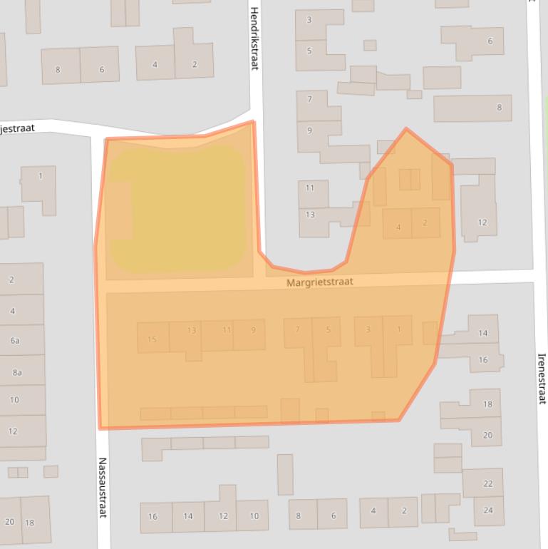 Kaart van postcodegebied 5161XD.