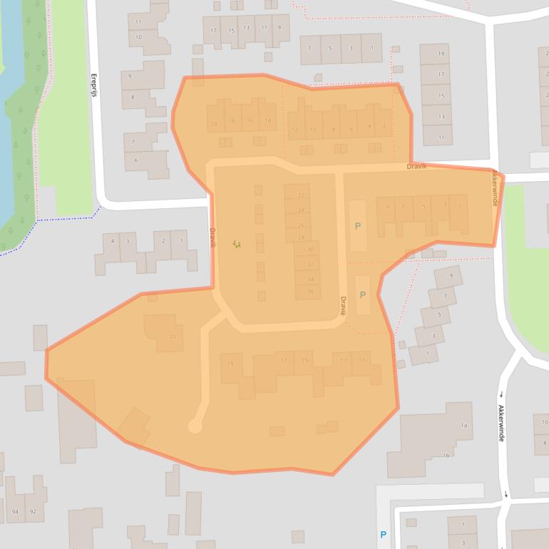 Kaart van postcodegebied 5161XP.