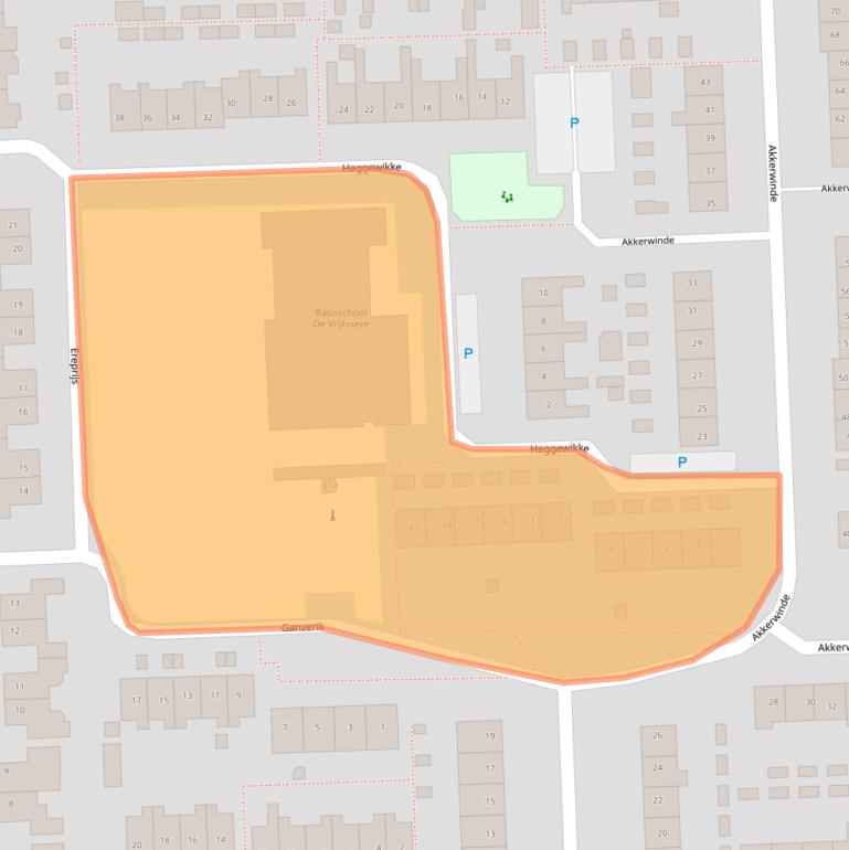 Kaart van postcodegebied 5161XS.