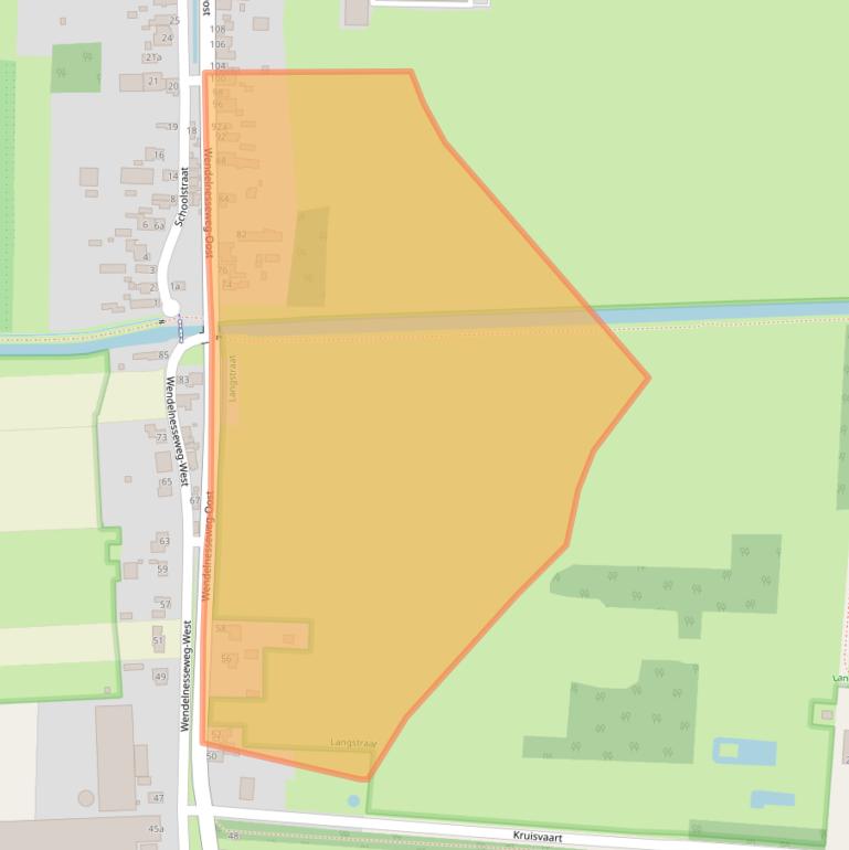 Kaart van postcodegebied 5161ZB.