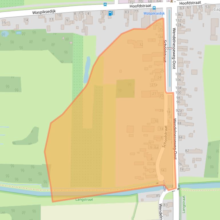 Kaart van postcodegebied 5161ZD.