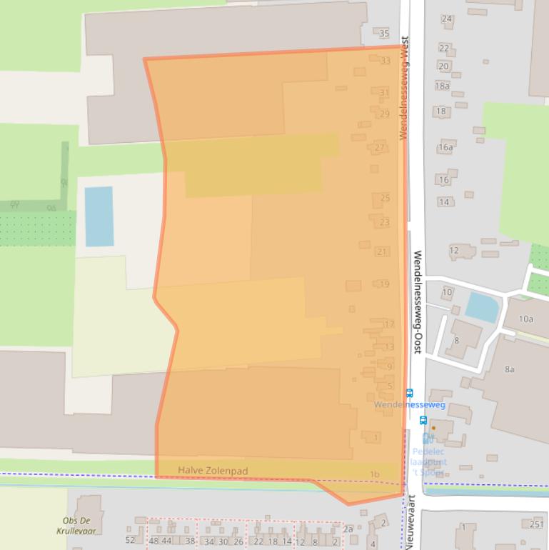 Kaart van postcodegebied 5161ZG.
