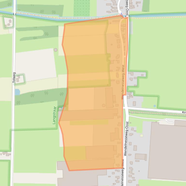 Kaart van postcodegebied 5161ZH.
