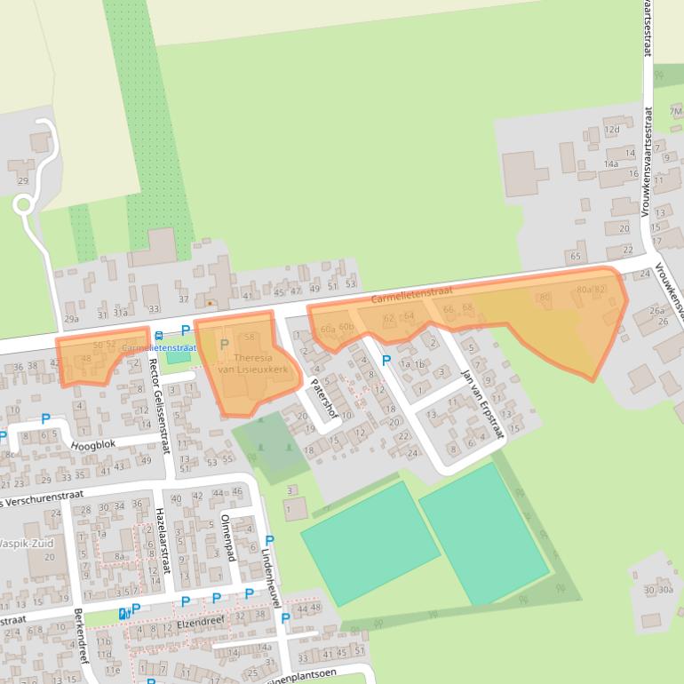 Kaart van postcodegebied 5165AL.