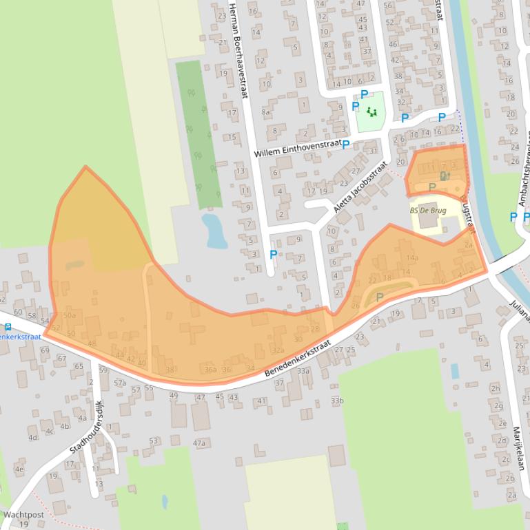 Kaart van postcodegebied 5165CC.