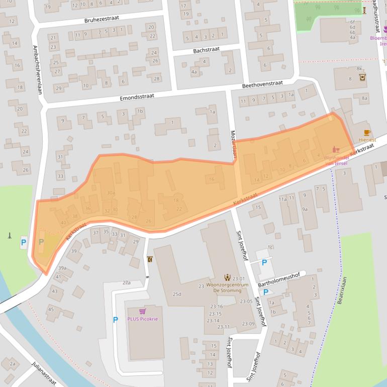 Kaart van postcodegebied 5165CG.