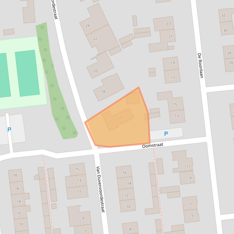 Kaart van postcodegebied 5165EC.