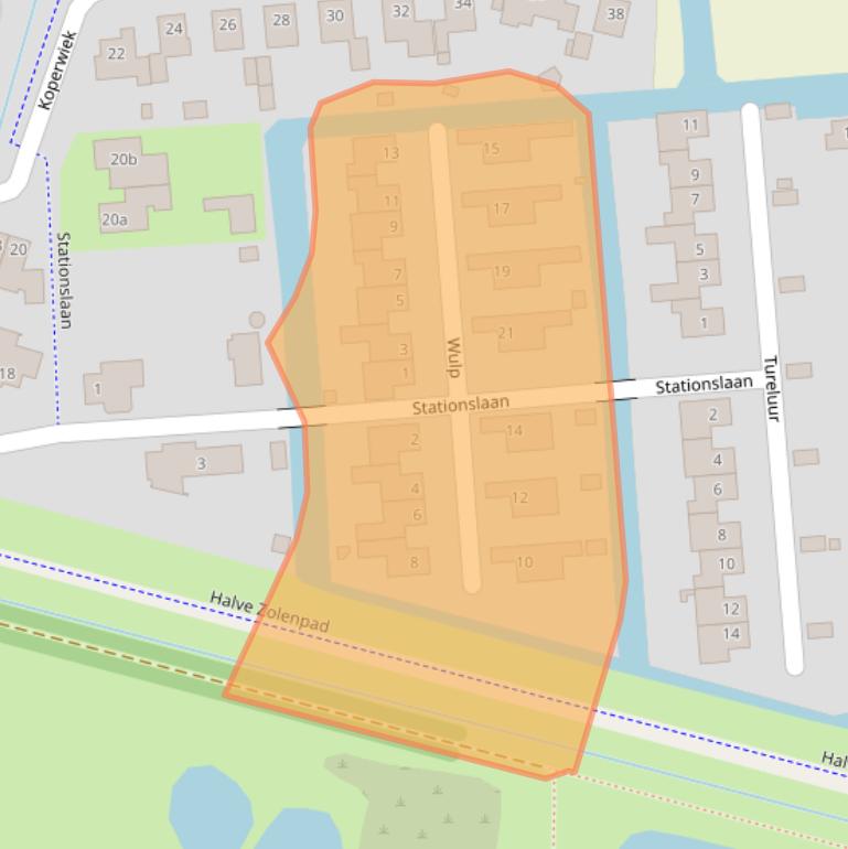 Kaart van postcodegebied 5165KC.