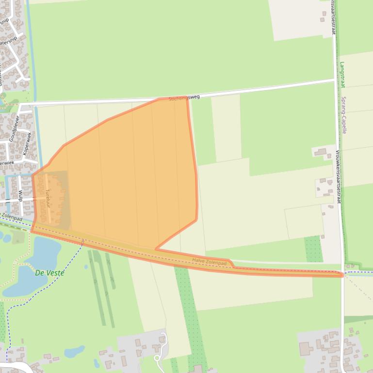 Kaart van postcodegebied 5165KD.