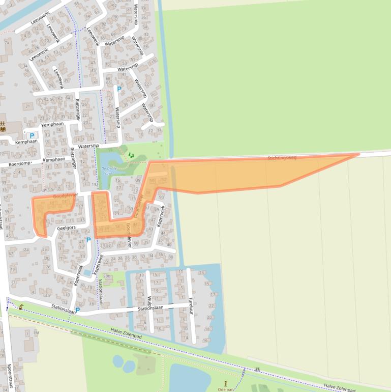 Kaart van postcodegebied 5165KE.