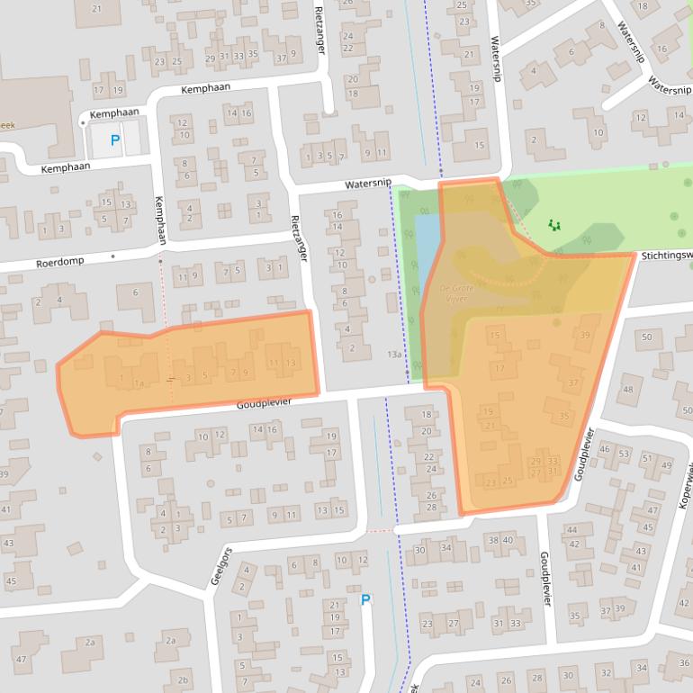 Kaart van postcodegebied 5165KG.
