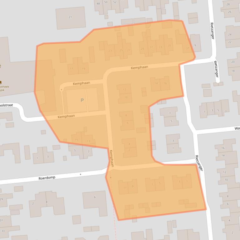 Kaart van postcodegebied 5165KH.