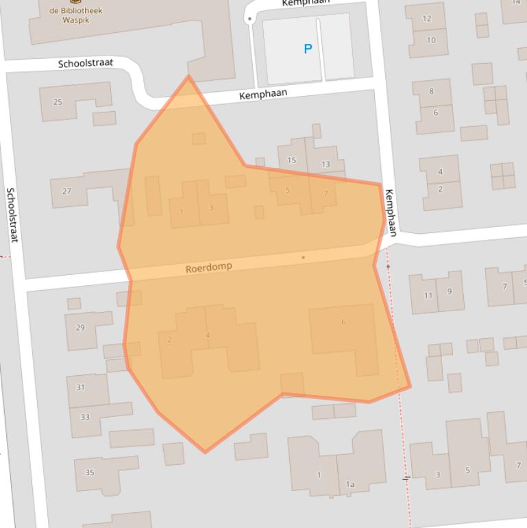 Kaart van postcodegebied 5165KR.