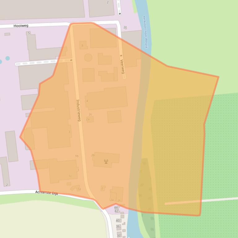 Kaart van postcodegebied 5165NH.