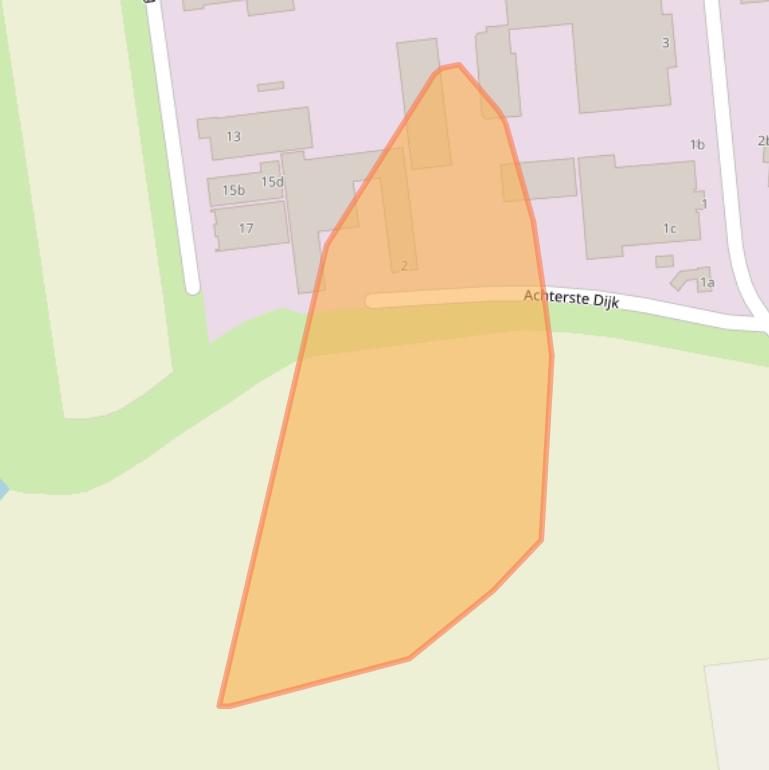 Kaart van postcodegebied 5165NJ.