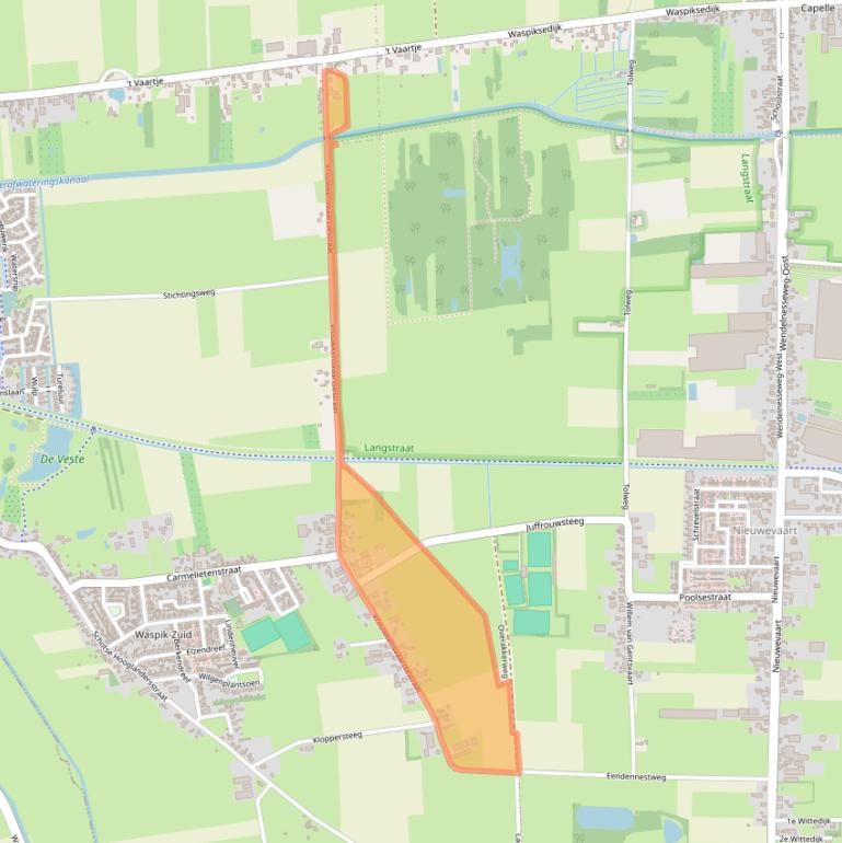 Kaart van postcodegebied 5165NN.