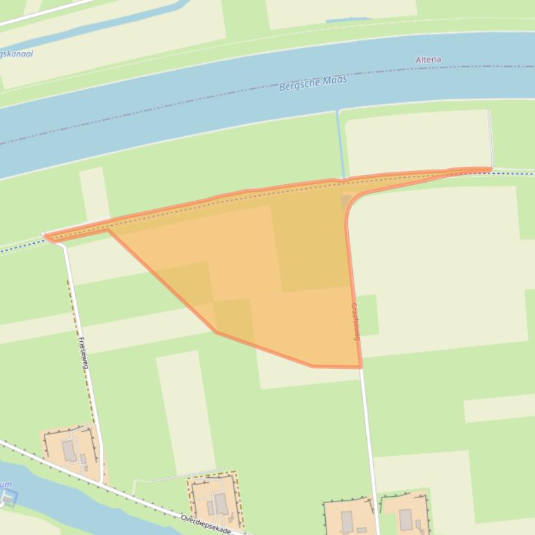 Kaart van postcodegebied 5165PX.