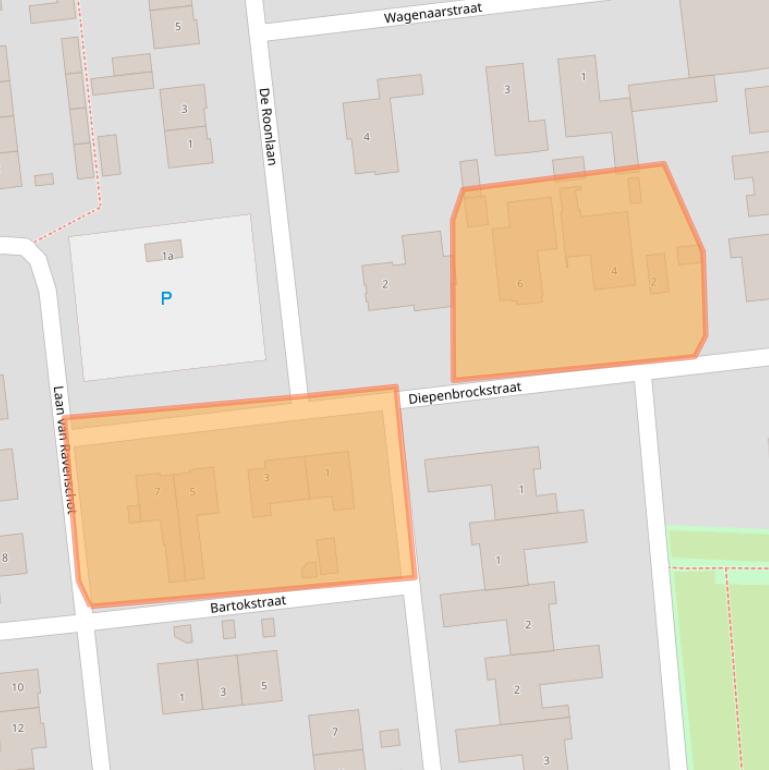 Kaart van postcodegebied 5165VC.