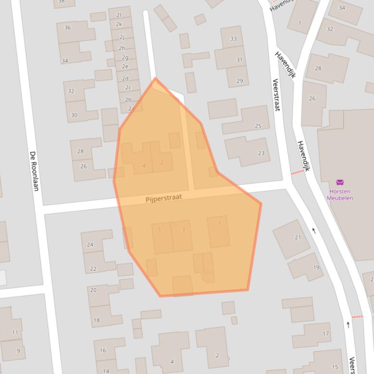 Kaart van postcodegebied 5165VE.