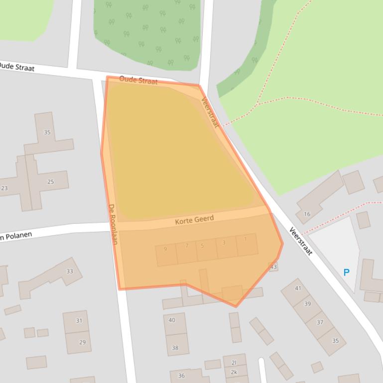 Kaart van postcodegebied 5165VK.