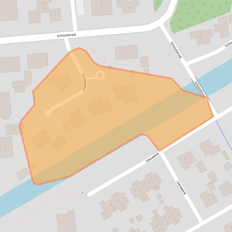 Kaart van postcodegebied 5165VS.