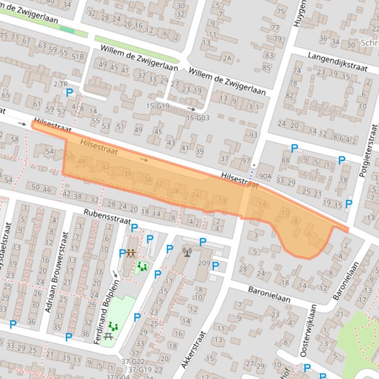 Kaart van postcodegebied 5171AD.