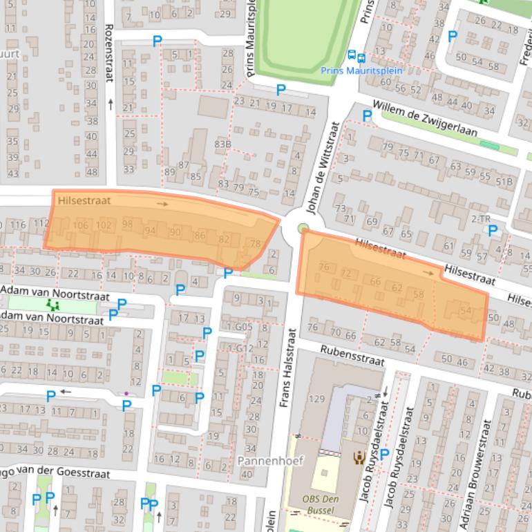 Kaart van postcodegebied 5171AE.