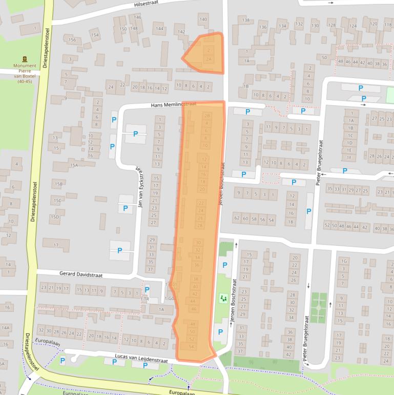 Kaart van postcodegebied 5171AJ.