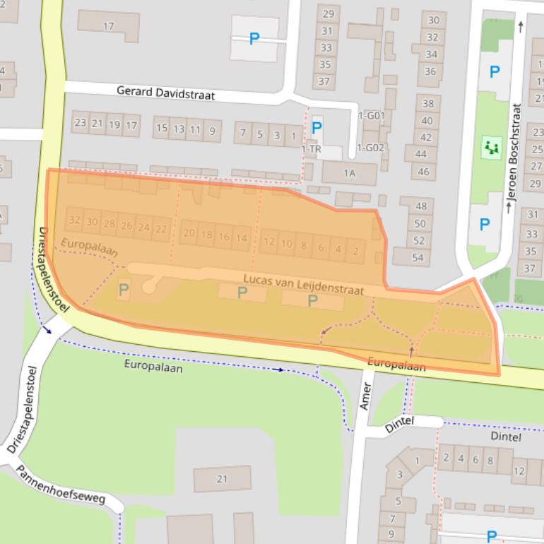 Kaart van postcodegebied 5171AK.