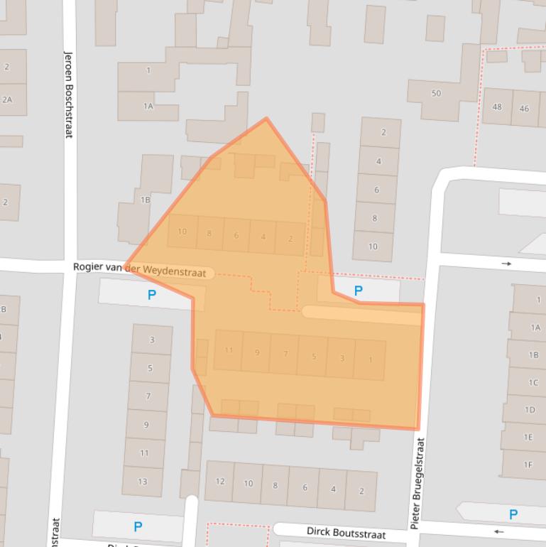 Kaart van postcodegebied 5171AR.