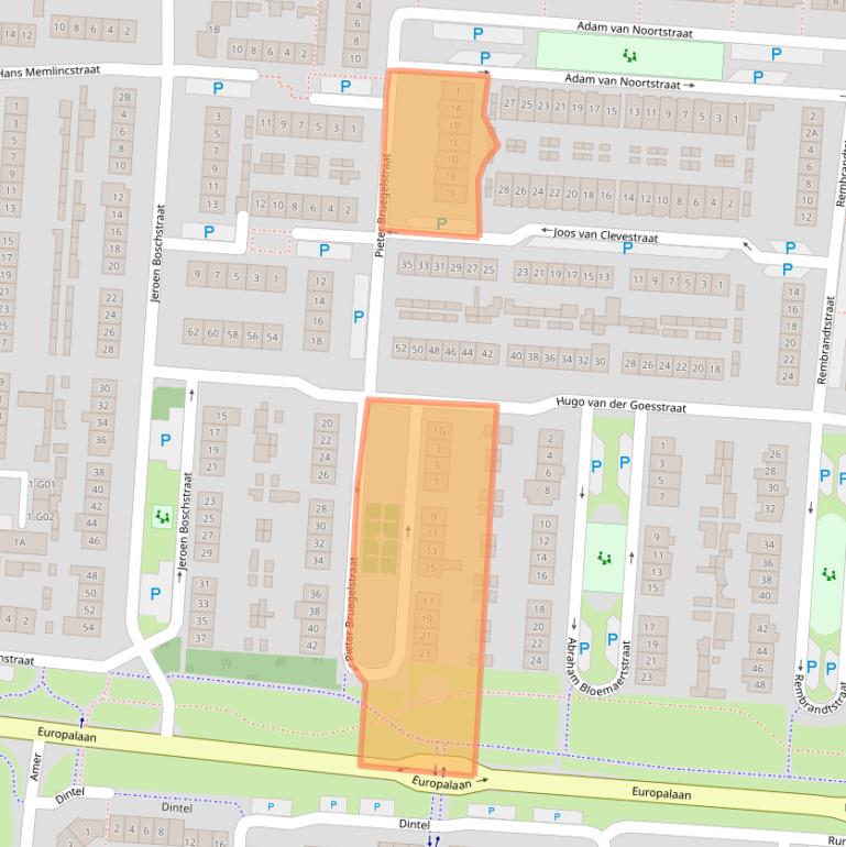 Kaart van postcodegebied 5171AT.