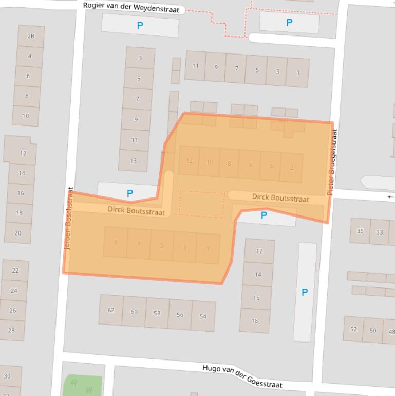 Kaart van postcodegebied 5171AZ.