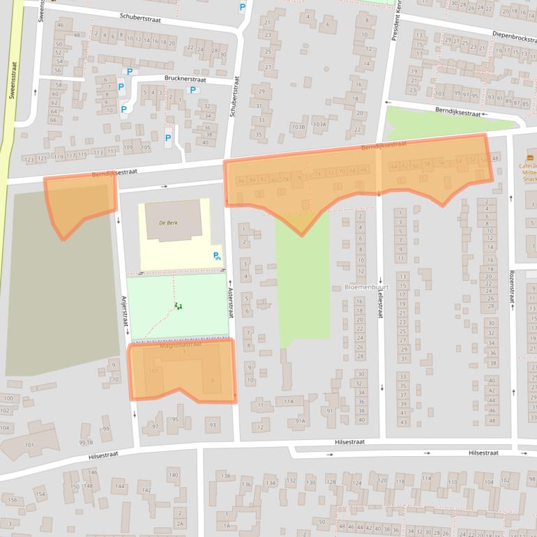 Kaart van postcodegebied 5171BD.