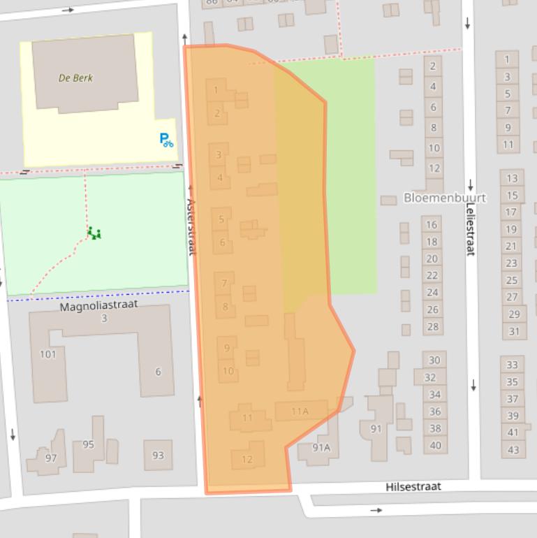 Kaart van postcodegebied 5171BL.