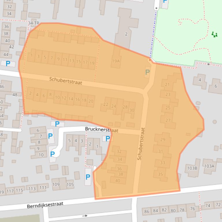 Kaart van postcodegebied 5171BS.