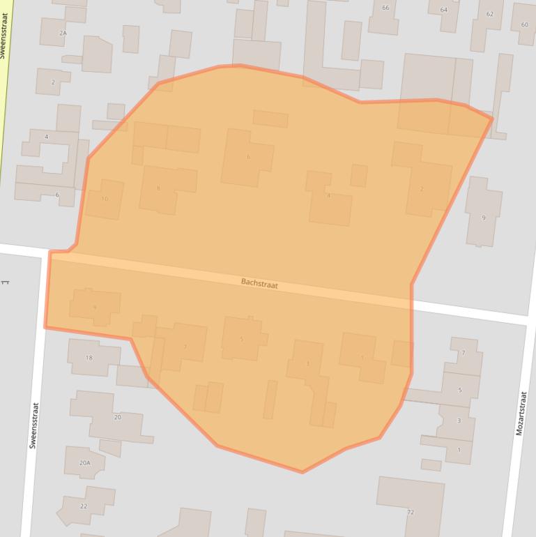 Kaart van postcodegebied 5171BV.