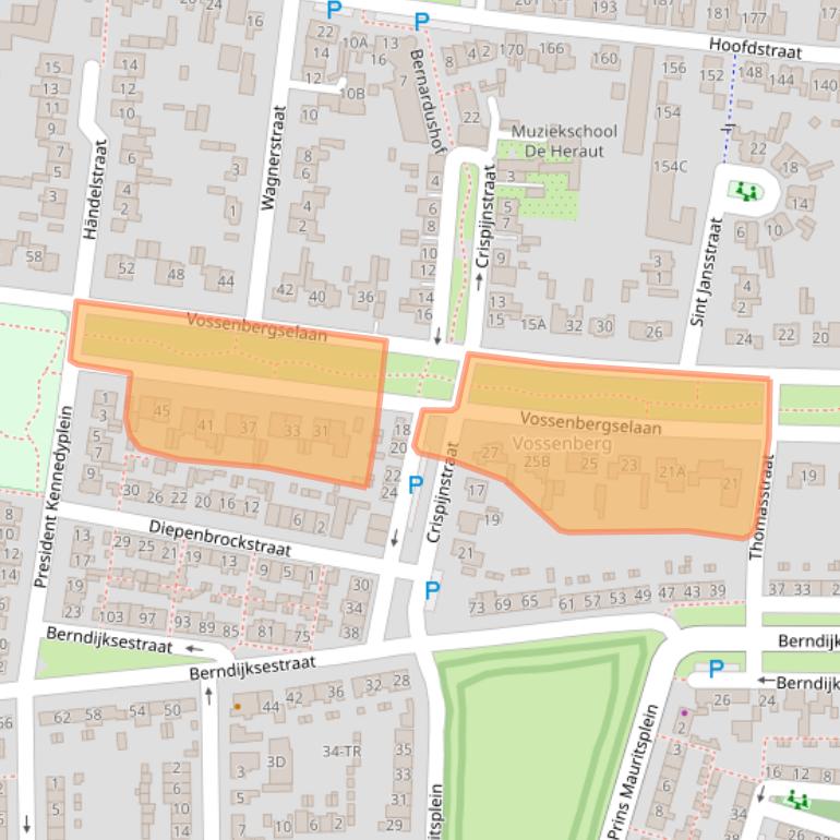 Kaart van postcodegebied 5171CB.