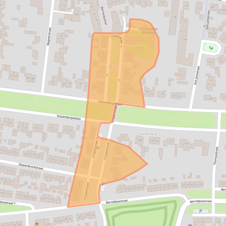 Kaart van postcodegebied 5171CH.